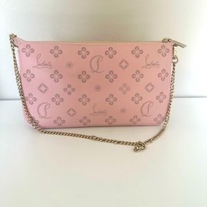 Christian Louboutin pink shoulder bag with COA